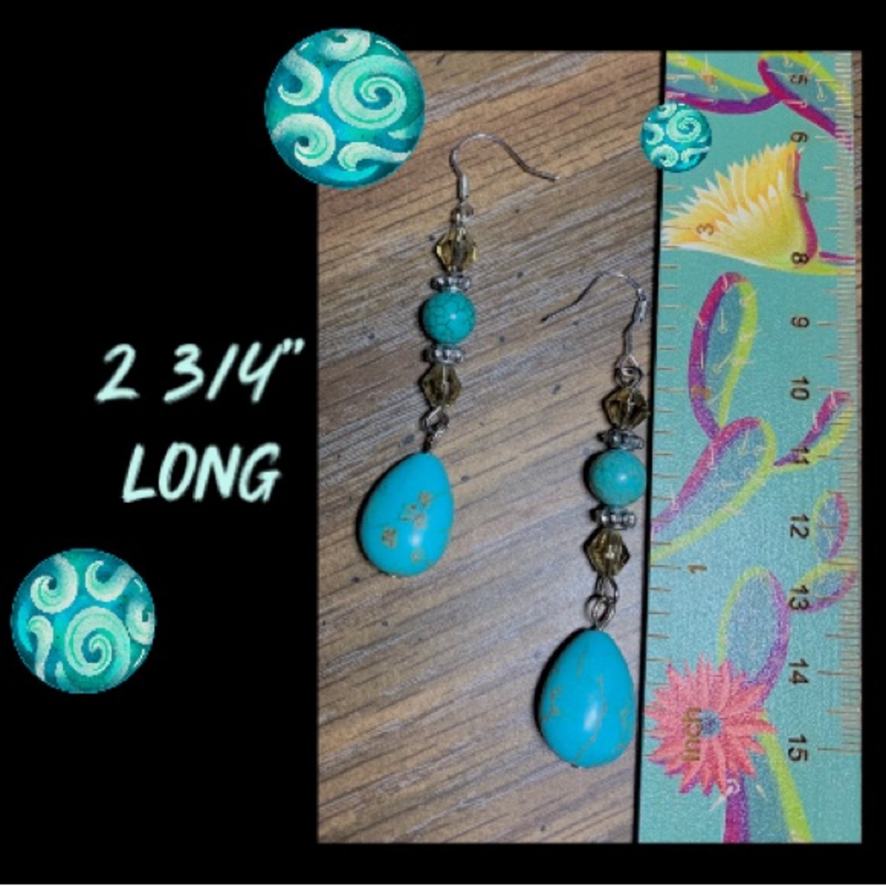 Sterling Silver & Swarovski Crystal Earrings - Picture 3 of 5